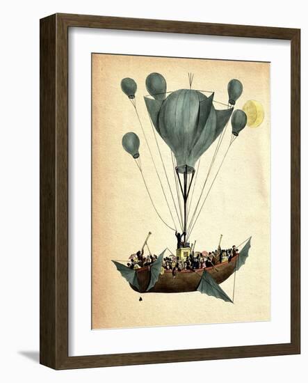 Diligenza Per La Luna-Fab Funky-Framed Art Print