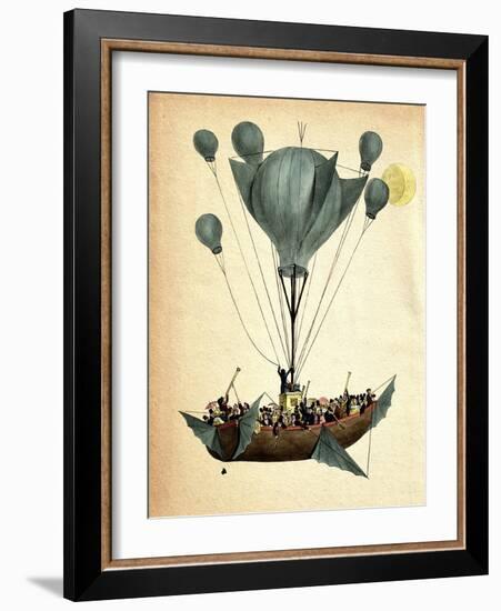 Diligenza Per La Luna-Fab Funky-Framed Art Print