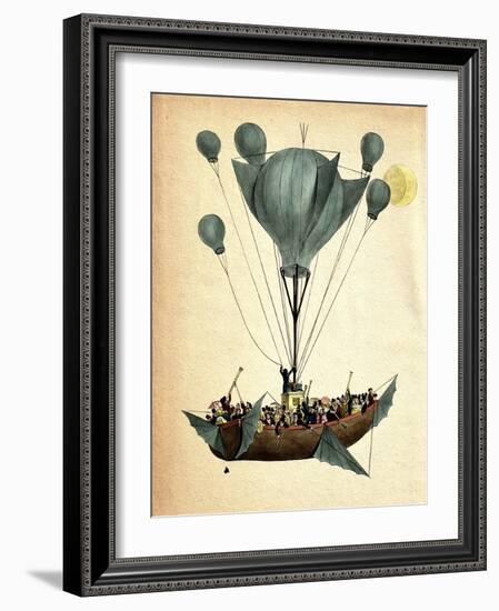 Diligenza Per La Luna-Fab Funky-Framed Art Print