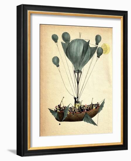 Diligenza Per La Luna-Fab Funky-Framed Art Print