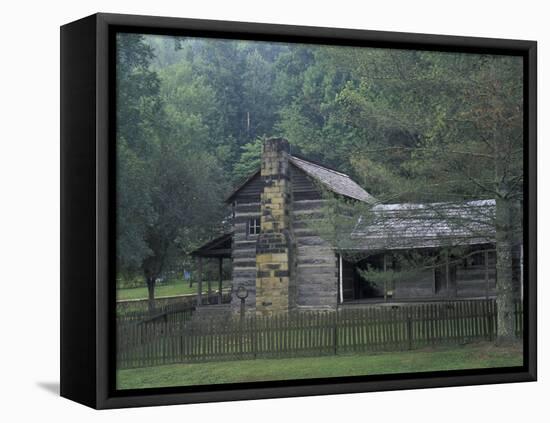 Dillion Ahser Cabin, Red Bird, Kentucky, USA-Adam Jones-Framed Premier Image Canvas