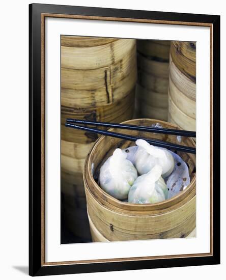 Dim Sum Preparation in a Restaurant Kitchen in Hong Kong, China, Asia-Gavin Hellier-Framed Photographic Print