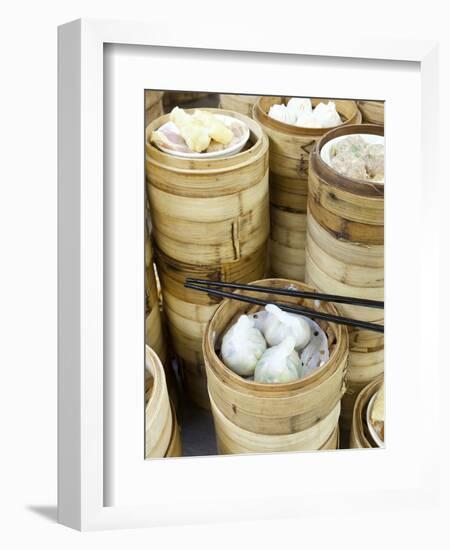 Dim Sum Preparation in a Restaurant Kitchen in Hong Kong, China, Asia-Gavin Hellier-Framed Photographic Print