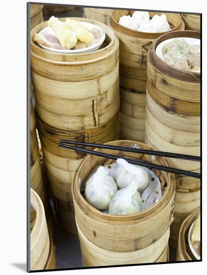 Dim Sum Preparation in a Restaurant Kitchen in Hong Kong, China, Asia-Gavin Hellier-Mounted Photographic Print