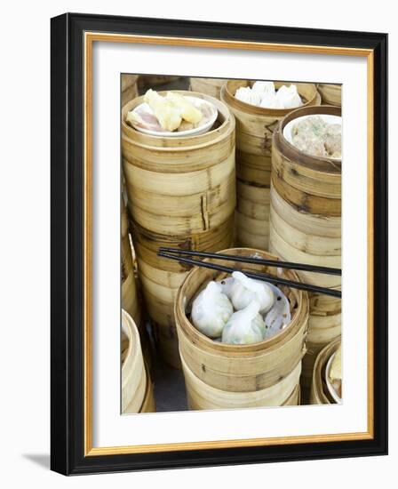 Dim Sum Preparation in a Restaurant Kitchen in Hong Kong, China, Asia-Gavin Hellier-Framed Photographic Print