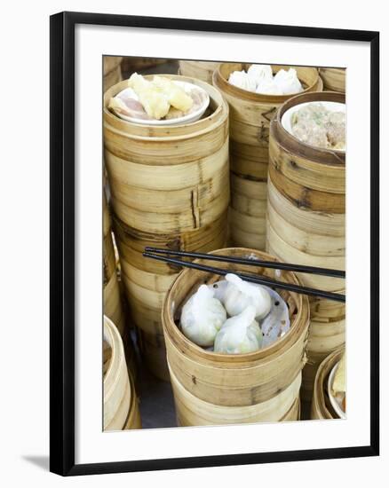 Dim Sum Preparation in a Restaurant Kitchen in Hong Kong, China, Asia-Gavin Hellier-Framed Photographic Print