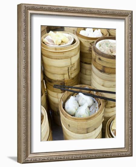 Dim Sum Preparation in a Restaurant Kitchen in Hong Kong, China (Pr)-Gavin Hellier-Framed Photographic Print