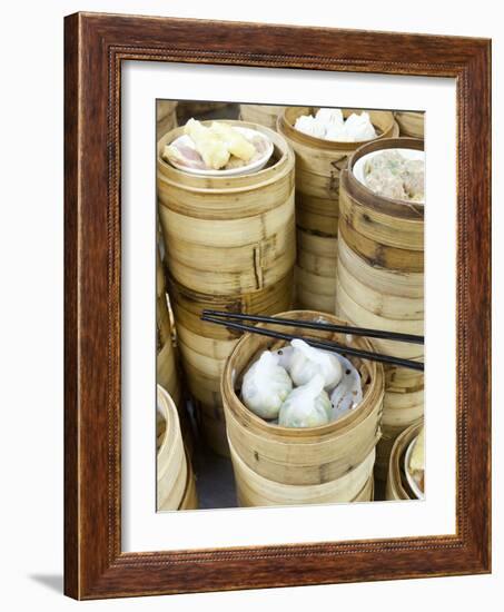 Dim Sum Preparation in a Restaurant Kitchen in Hong Kong, China (Pr)-Gavin Hellier-Framed Photographic Print