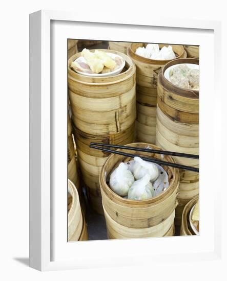 Dim Sum Preparation in a Restaurant Kitchen in Hong Kong, China (Pr)-Gavin Hellier-Framed Photographic Print