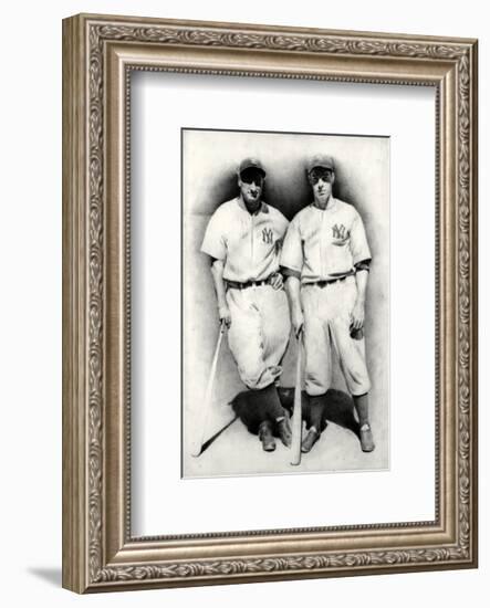 Dimaggio and Gehrig-Allen Friedlander-Framed Premium Giclee Print