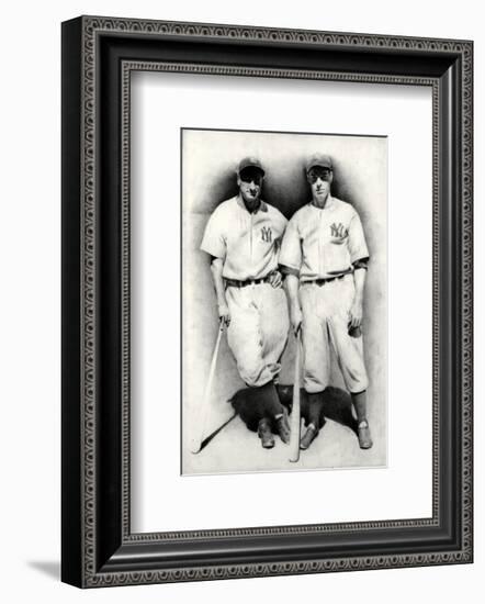 Dimaggio and Gehrig-Allen Friedlander-Framed Premium Giclee Print