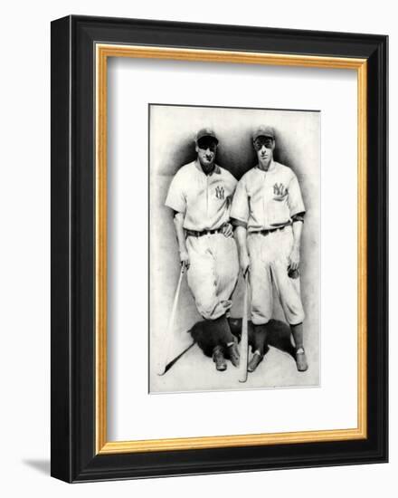 Dimaggio and Gehrig-Allen Friedlander-Framed Premium Giclee Print