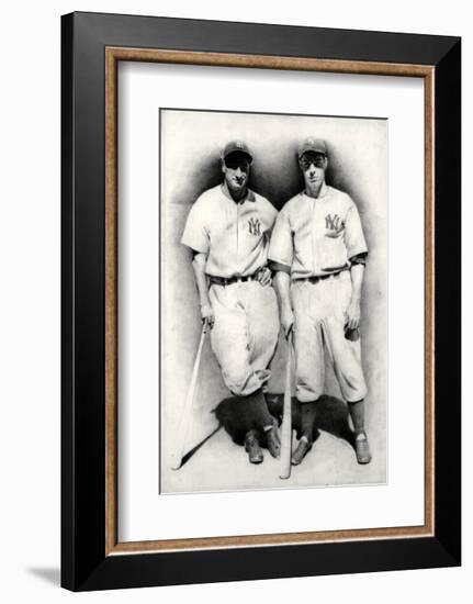 Dimaggio and Gehrig-Allen Friedlander-Framed Premium Giclee Print