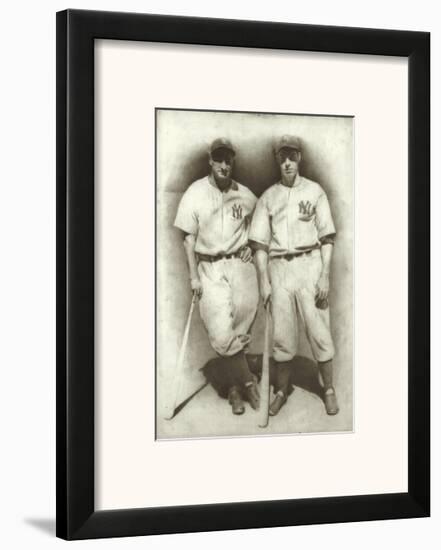 DiMaggio and Gehrig-Allen Friedlander-Framed Art Print