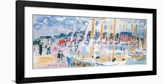 Dimanche a Deauvilie-Raoul Dufy-Framed Art Print