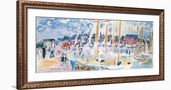 Dimanche a Deauvilie-Raoul Dufy-Framed Art Print