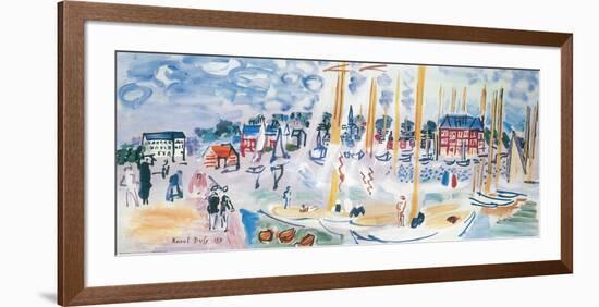 Dimanche a Deauvilie-Raoul Dufy-Framed Art Print