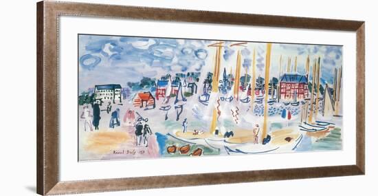 Dimanche a Deauvilie-Raoul Dufy-Framed Art Print