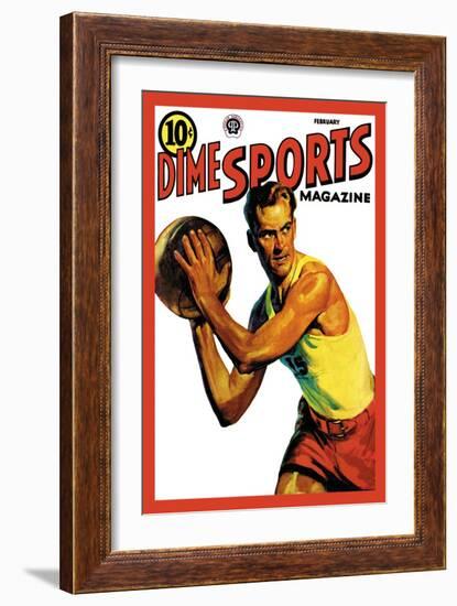 Dime Sports Magazine: Basketball-null-Framed Art Print