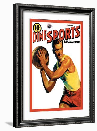 Dime Sports Magazine: Basketball-null-Framed Art Print