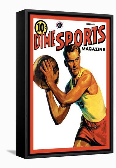 Dime Sports Magazine: Basketball-null-Framed Stretched Canvas