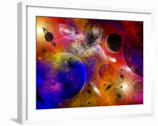 Dimensional Universes Meet, And Portals To Them Open-Stocktrek Images-Framed Photographic Print