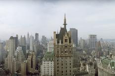 New York City Skyline Looking at Downtown from 5th Avenue and Central Park South-Dimitri Kessel-Framed Photographic Print