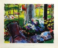 The Large Window With Flowers-Dimitrie Berea-Art Print