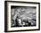 Dimly Lit Wall of the Sea Restaurant, with Customers Reading Their Menus with Flashlights-Wallace Kirkland-Framed Photographic Print