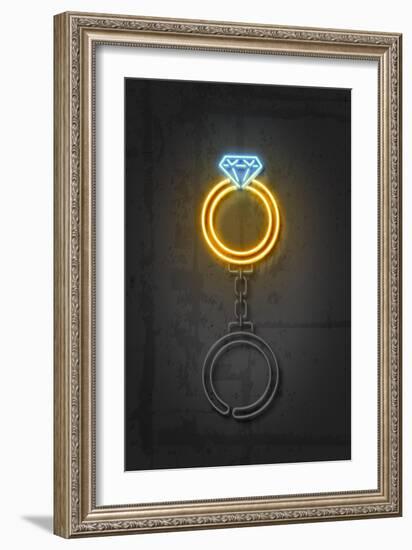 Dimond Ring-Octavian Mielu-Framed Art Print