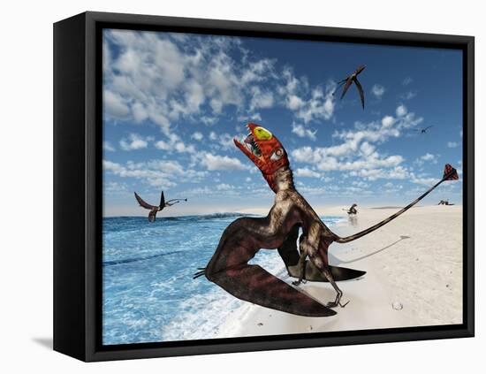 Dimorphodons Hunting-Walter Myers-Framed Premier Image Canvas