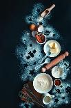 Sweet Cupcakes on Dark Wooden-Dina Belenko-Photographic Print