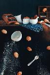 Pancakes with Blueberry and Syrup on Fork-Dina Belenko-Photographic Print