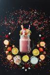 Sweet Cupcakes on Dark Wooden-Dina Belenko-Photographic Print