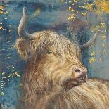 Highland Bull-Dina Peregojina-Framed Art Print