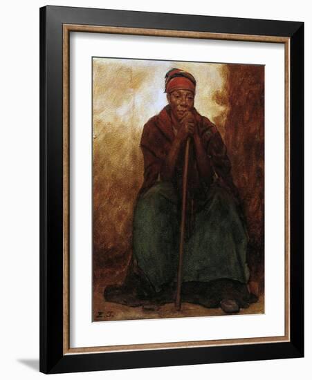 Dinah, the Black Servant, 1866-69-Eastman Johnson-Framed Giclee Print