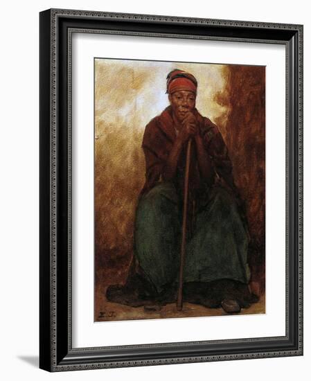 Dinah, the Black Servant, 1866-69-Eastman Johnson-Framed Giclee Print