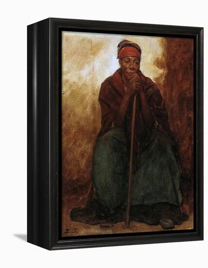 Dinah, the Black Servant, 1866-69-Eastman Johnson-Framed Premier Image Canvas