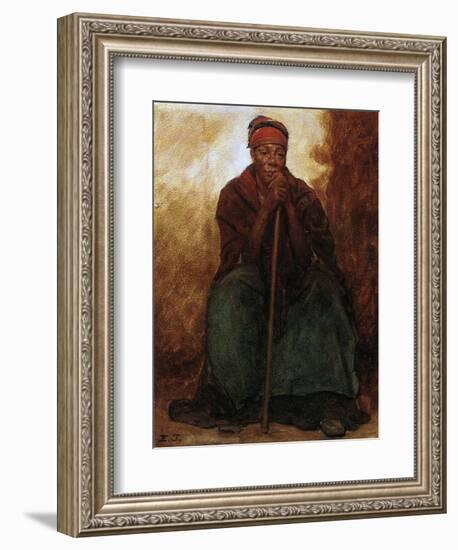 Dinah, the Black Servant, 1866-69-Eastman Johnson-Framed Giclee Print