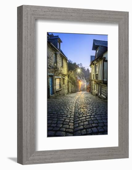 Dinan Jerzual street (3)-Philippe Manguin-Framed Photographic Print