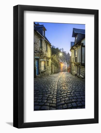 Dinan Jerzual street (3)-Philippe Manguin-Framed Photographic Print