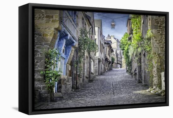 Dinan, the Jerzual Street-Philippe Manguin-Framed Premier Image Canvas