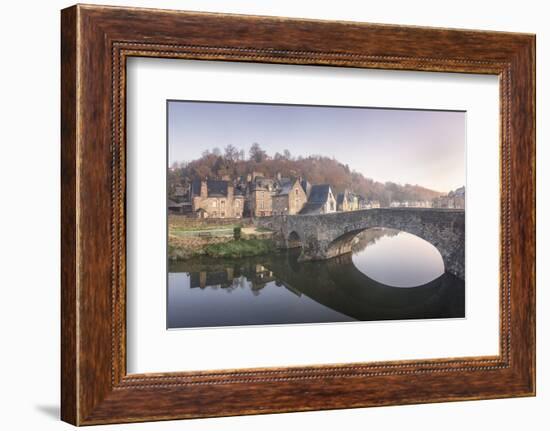 Dinan, the old bridge.-Philippe Manguin-Framed Photographic Print