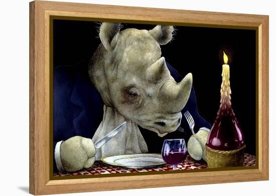 Dine-oceros-Will Bullas-Framed Premier Image Canvas