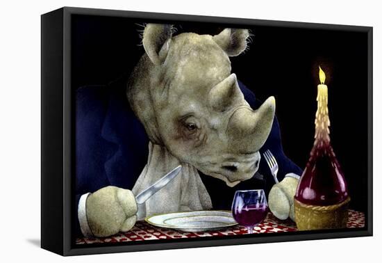 Dine-oceros-Will Bullas-Framed Premier Image Canvas