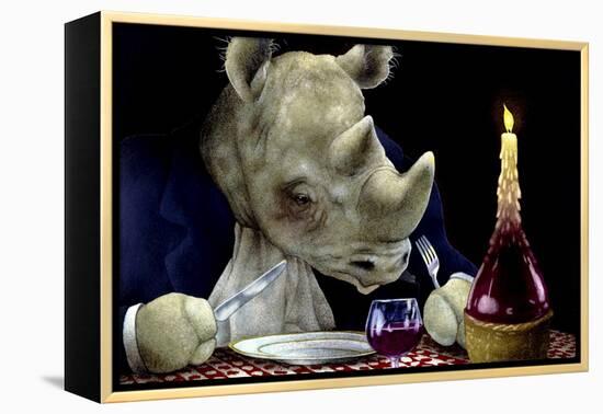 Dine-oceros-Will Bullas-Framed Premier Image Canvas