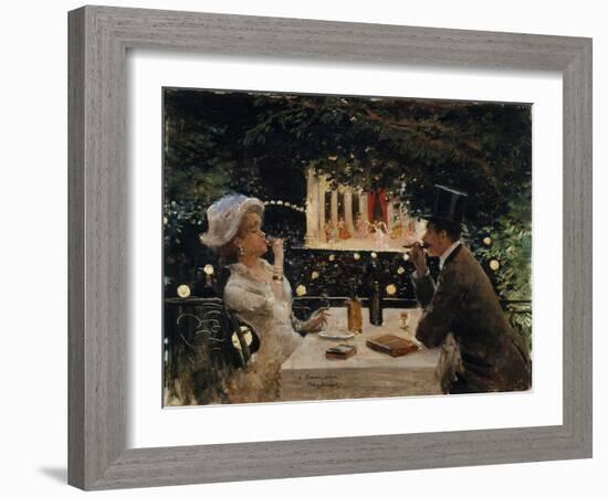 Diner aux Ambassadeurs-Jean Béraud-Framed Giclee Print