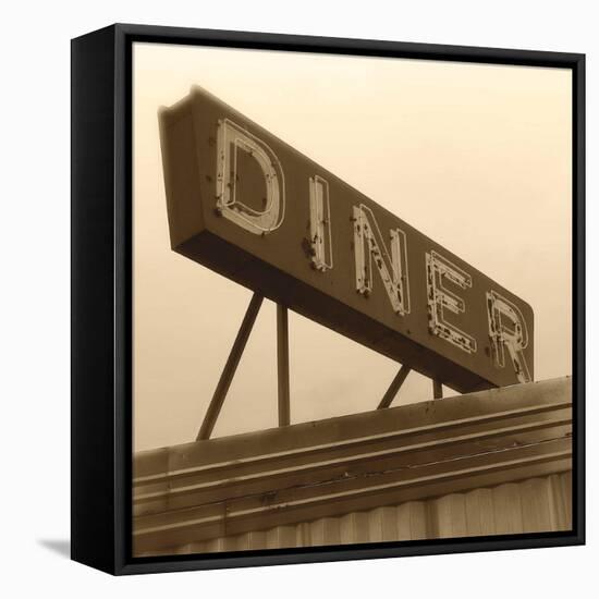 Diner Sign-Walter Robertson-Framed Stretched Canvas