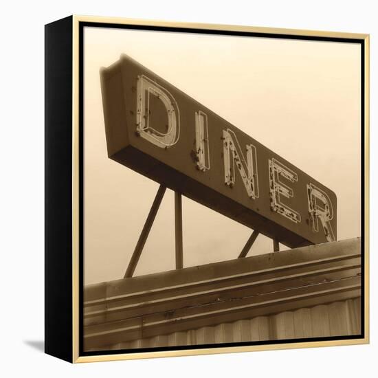 Diner Sign-Walter Robertson-Framed Stretched Canvas