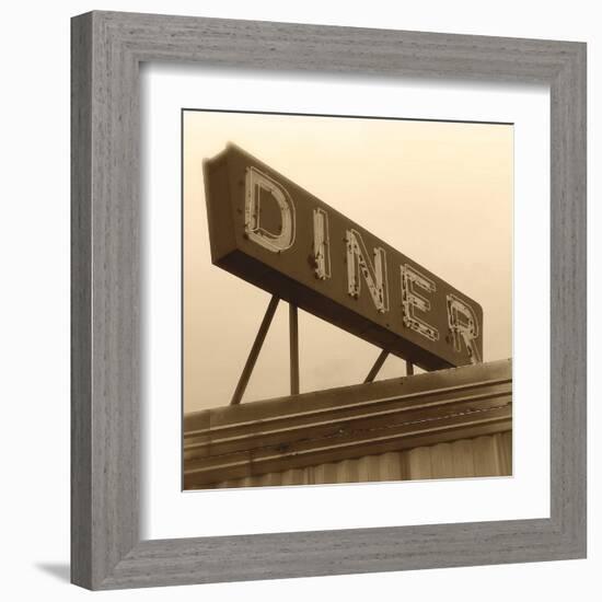 Diner Sign-Walter Robertson-Framed Art Print